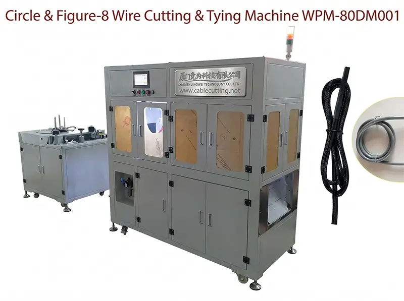 Automatický stroj na řezání a vázání drátů do kruhů a osmiček WPM-80DM001