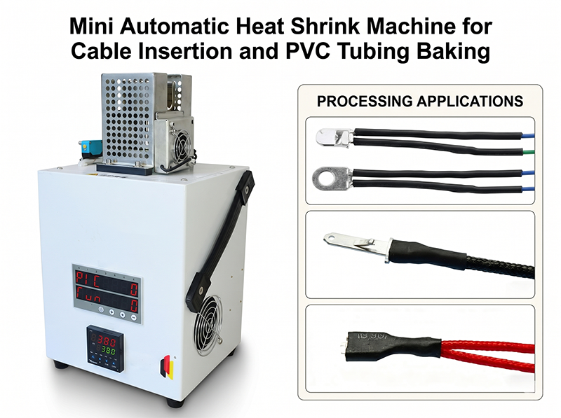 Mini automatický stroj na smršťování pro vkládání kabelů a pečení PVC hadiček JW-HST-05B