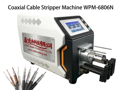 Poloautomatický stroj na odizolování koaxiálních kabelů WPM-6806N