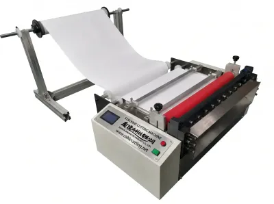 Automatický stohovací řezací stroj pro netkané textilie a role tkaniny Cut-100D to WPM-Cut-1200