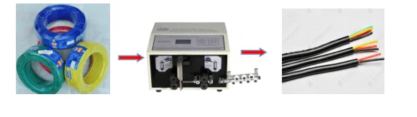 automatický stroj na řezání a odizolování drátu a automatický podavač drátu