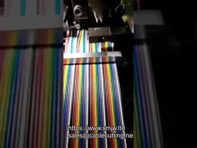 Poloautomatický krimpovací a odizolovací stroj 3 20p - podpora 20-40 pinových plochých kabelů
