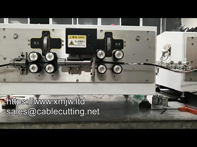 Automatický odizolovávač a řezačka silikonových kabelů 25 mm² – domácí stroj na odizolování kulatých gumových vodičů