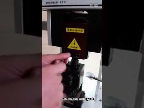 Krimpovací stroj na terminály – provoz a ladění (video návod)