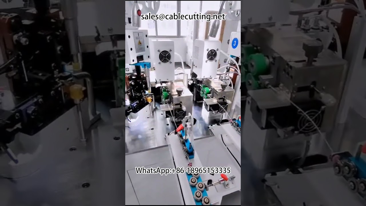 Plně automatický slučovací krimpovací stroj na koncovky | Zařízení na zpracování kabelových svazků