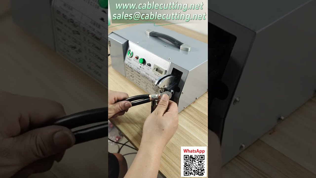 Elektrické krimpovací kleště EM-50B2 – Ukázka krimpování RN konektorů 60 mm² (až 70 mm²) #továrnívideo