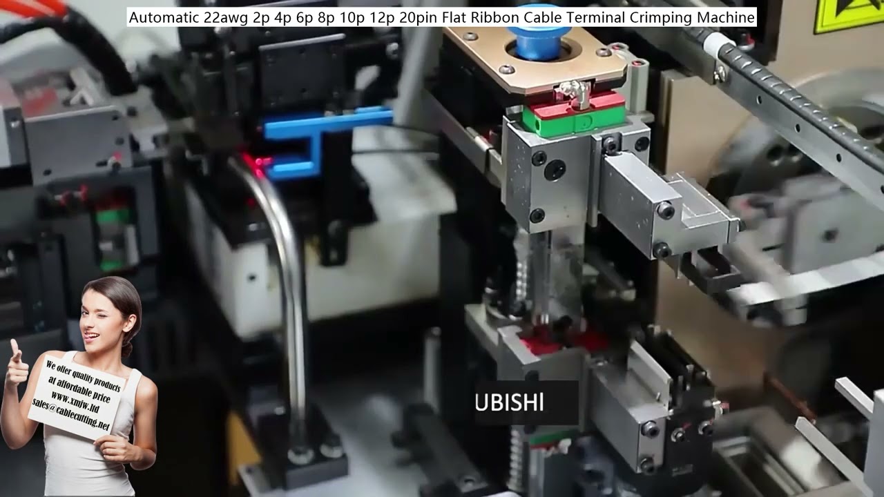 Automatický krimpovací stroj na ploché páskové kabely 22AWG 2-20 pinů | Vysokorychlostní krimpovačka terminálů