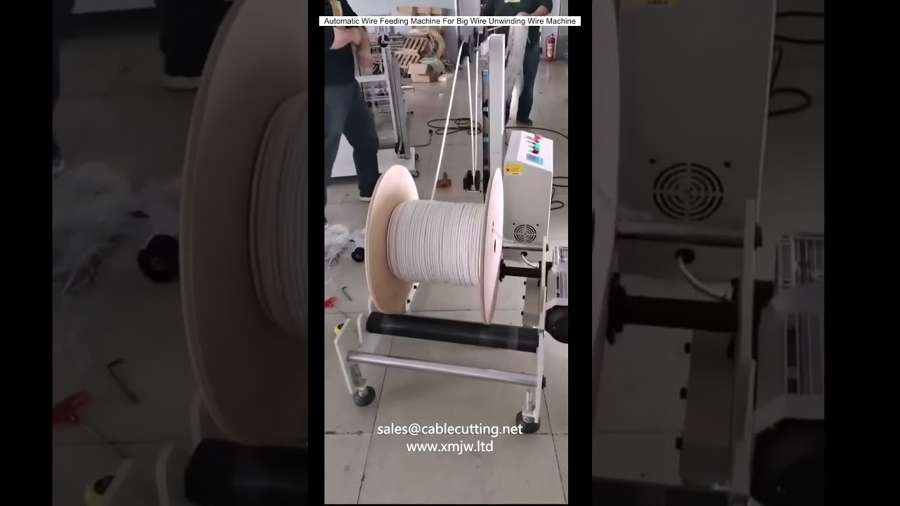 Automatický podavač drátu pro odvíjení velkých cívek | Průmyslový stroj