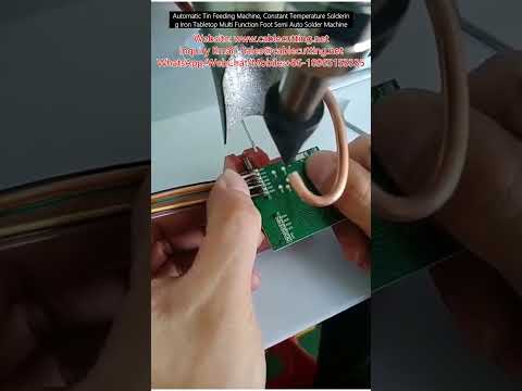 Automatický podavač cínu s konstantní teplotou – multifunkční stolní pájecí zařízení s nožním pedálem