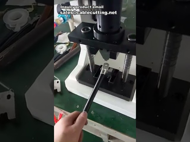 Pneumatický krimpovací stroj | Lis na terminály a konektory pro automatizaci