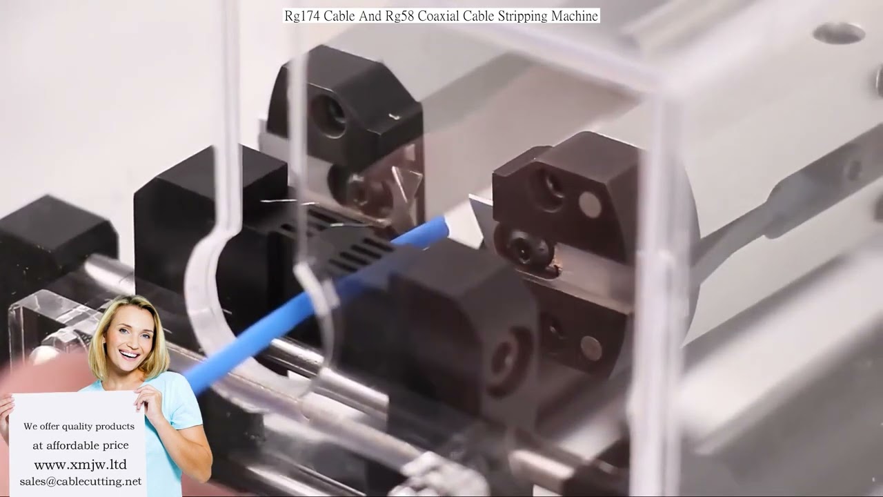 Automatický odizolovací stroj pro RG174 a RG58 koaxiální kabely
