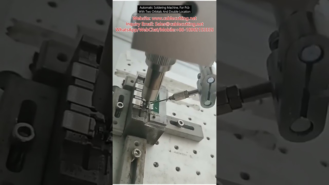Automatický pájecí stroj pro DPS – dvě orbitální hlavy a dvojité umístění