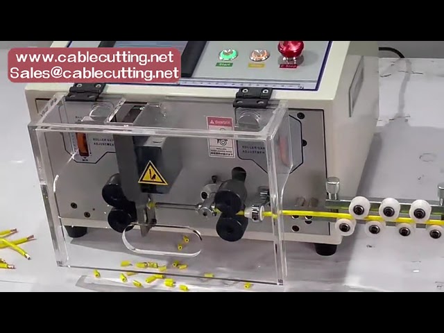 Automatický odizolovací stroj SWT 508ES s dotykovým displejem – pro vodiče 0,1–8 mm² (AWG28–AWG8)