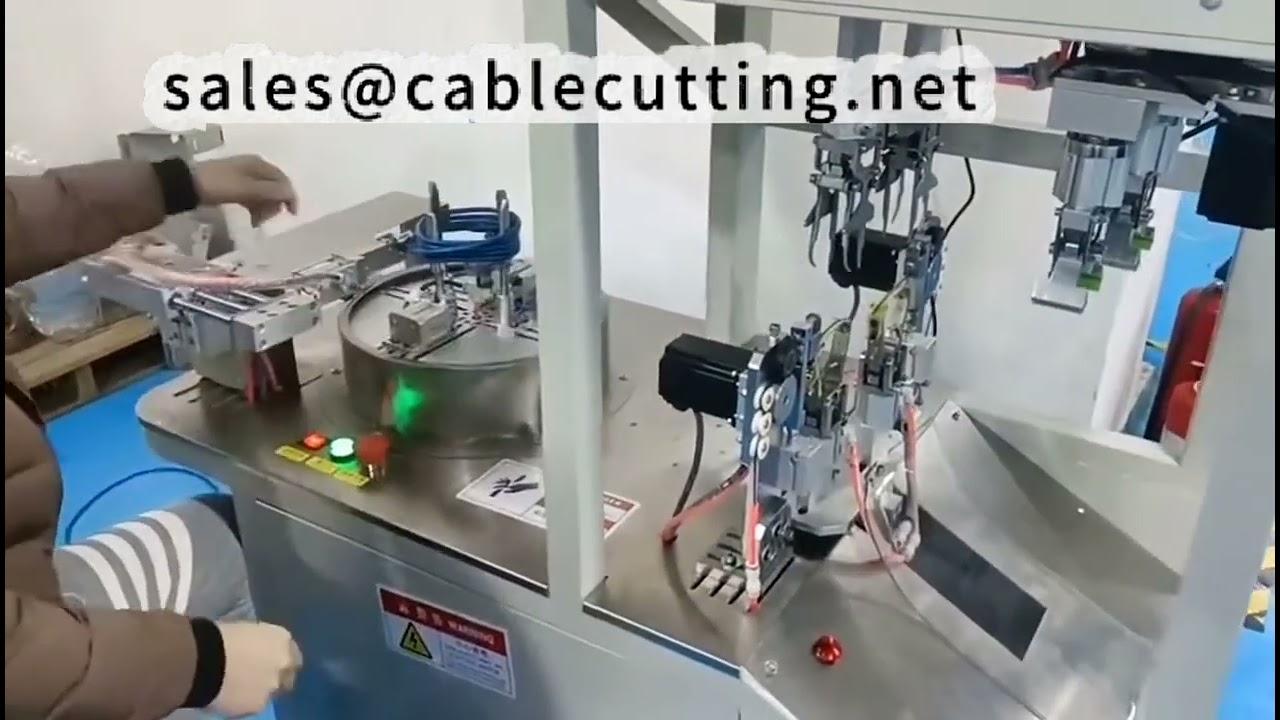 Automatický stroj na dvojité vázání kulatých kabelů | Vazač síťových kabelů