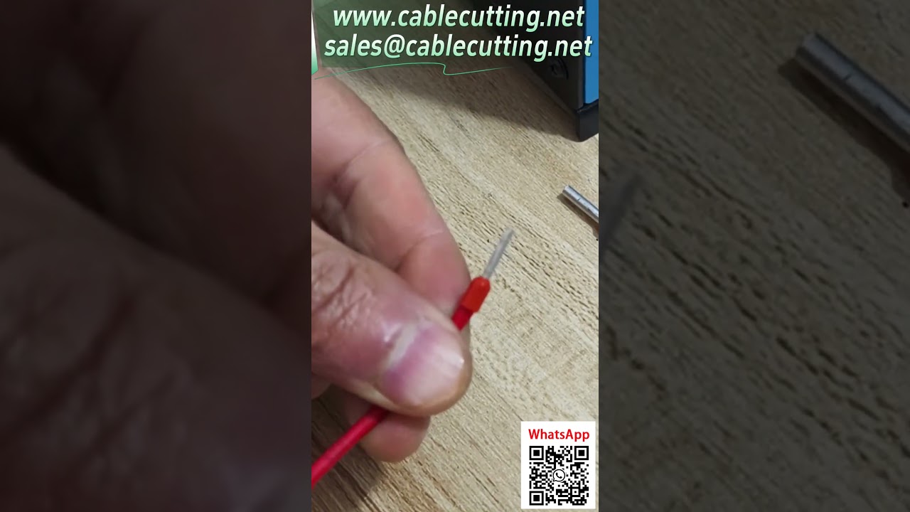 Pneumatický krimpovací stroj – test krimpování trubkových koncovek