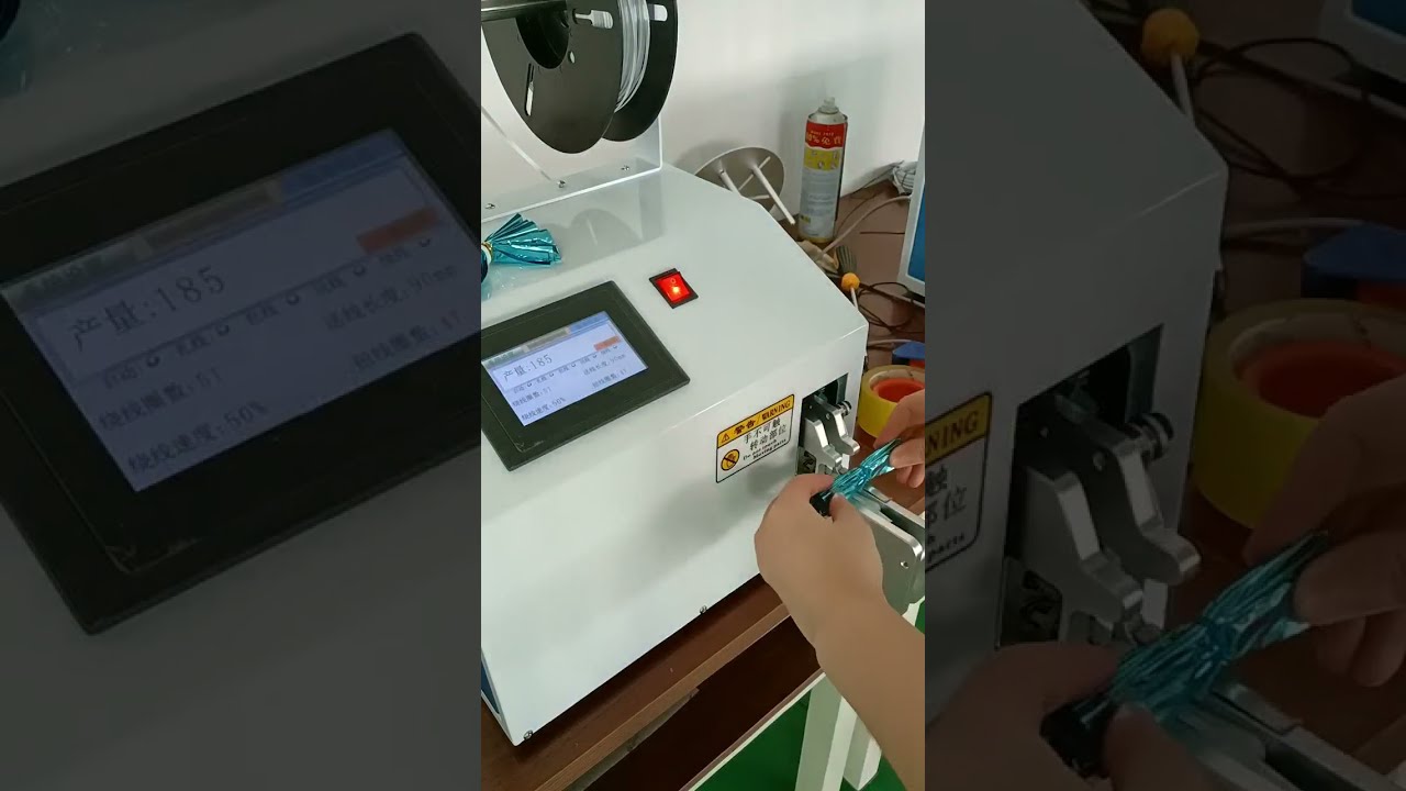 Barevné kabelové pásky – stroj na výrobu kabelových pásků v akci | Reálný záznam #továrna #stroj