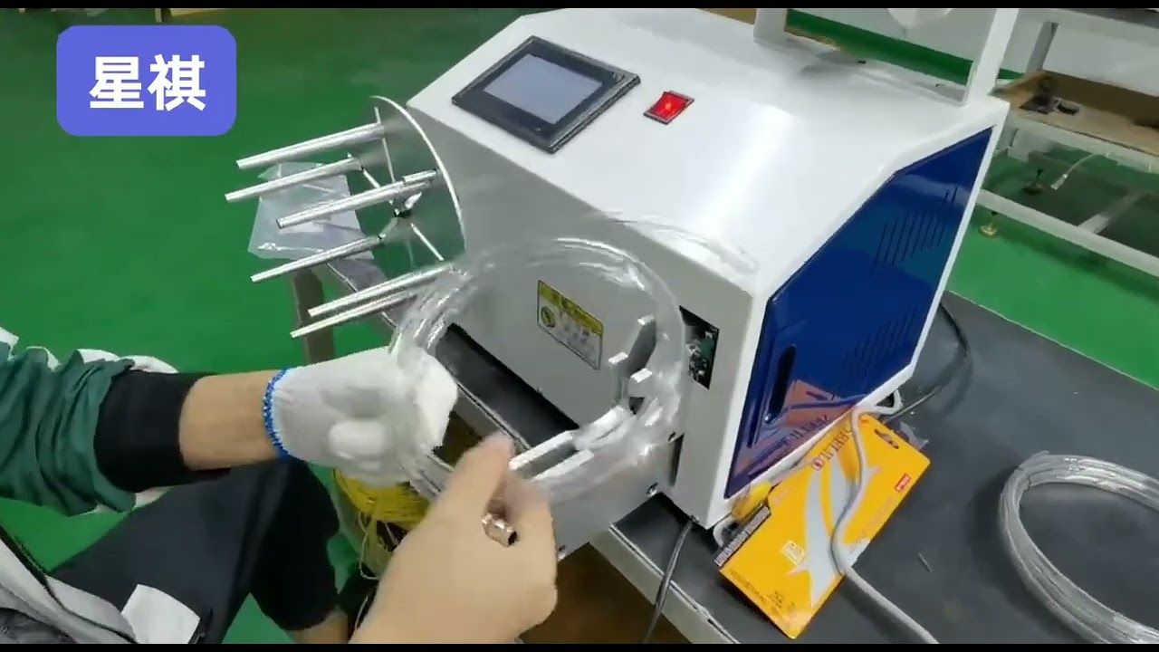 Automatický navíjecí a vázací stroj 530 mm – efektivní balení drátů a kabelů