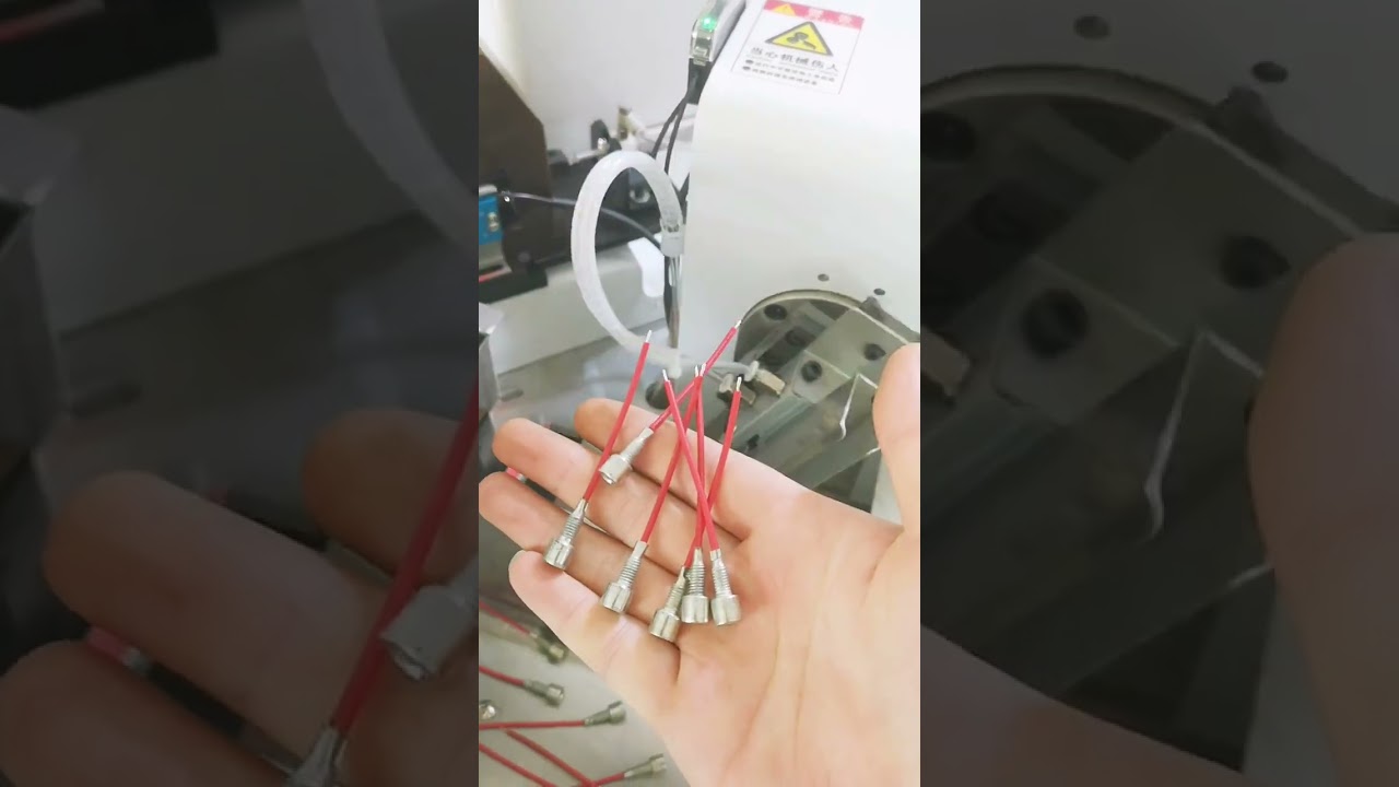 Plně automatický stroj na pocínování a krimpování terminálů pro elektrody ohřívačů rukou #továrna