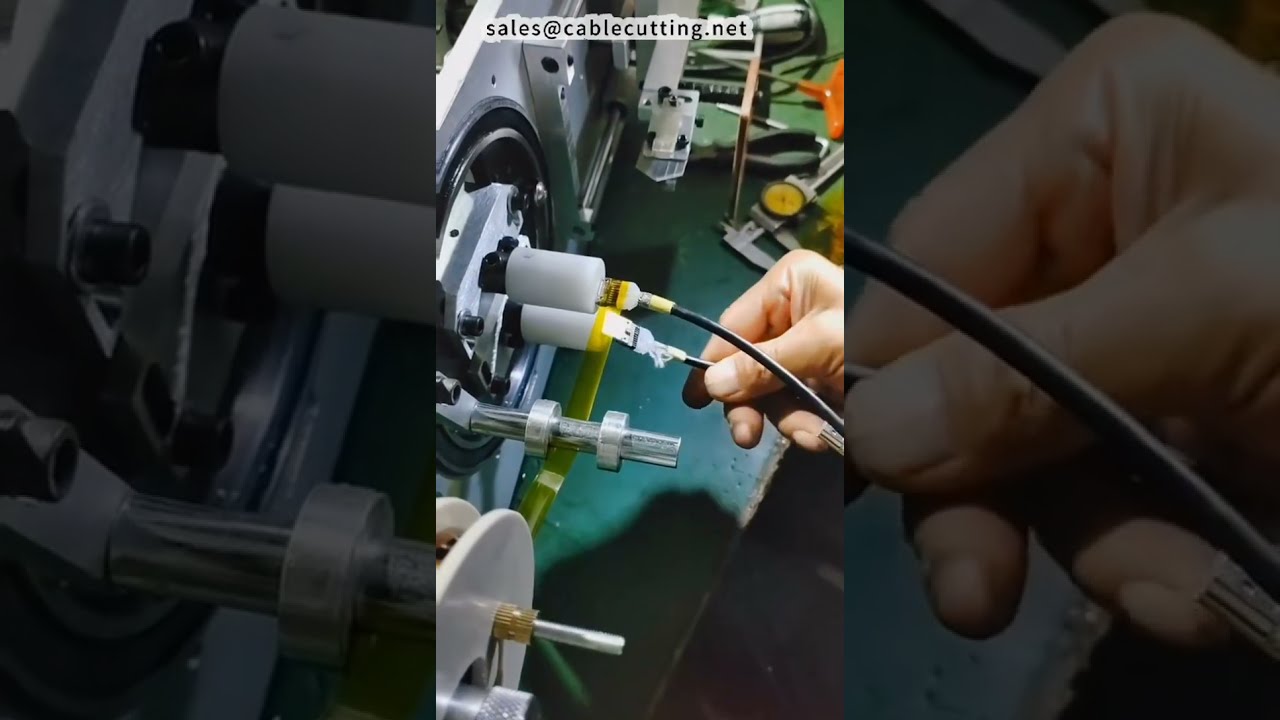 Stroj na fóliové balení a smršťování HDMI kabelů | Průmyslové balení #továrna #stroj #cnc