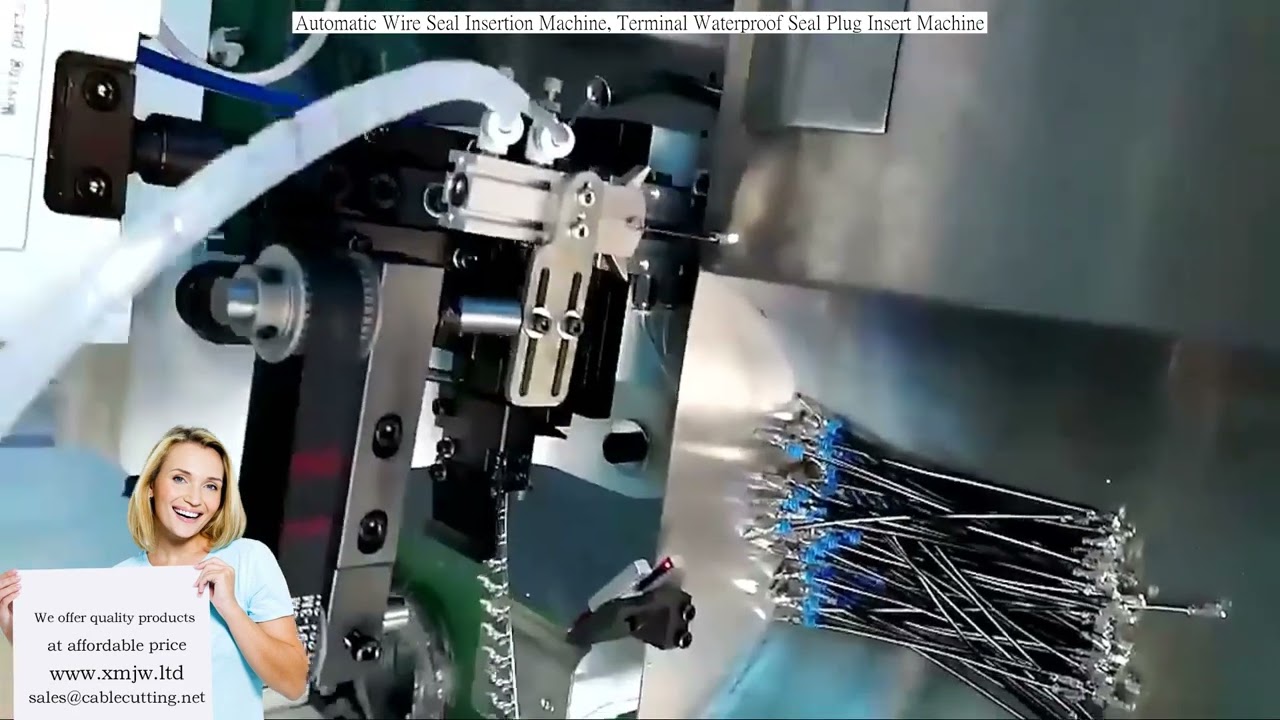 Automatický stroj na nasazování vodotěsných těsnících zátek na kabely