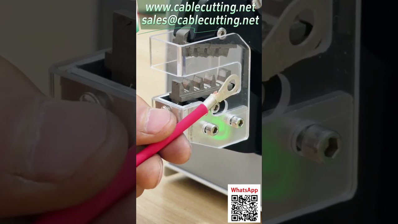 169 【65EC Elektrický krimpovací stroj】 0,25–16 mm² – Výměna matric pro krimpování různých svorek #nářadí