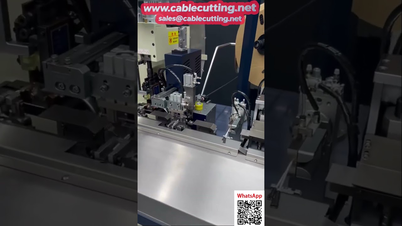 Automatický kombajn na krimpování a sušení smršťovacích bužírek – efektivní a spolehlivý