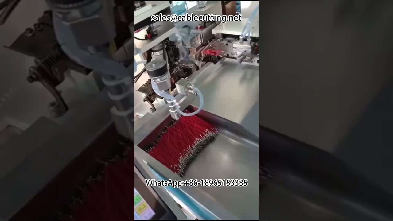 Pětivodičový stroj na oboustranné zakončování a odizolování | Stroj na odizolování vodičů | Zařízení pro kabelové svazky | Průmyslová automatizace