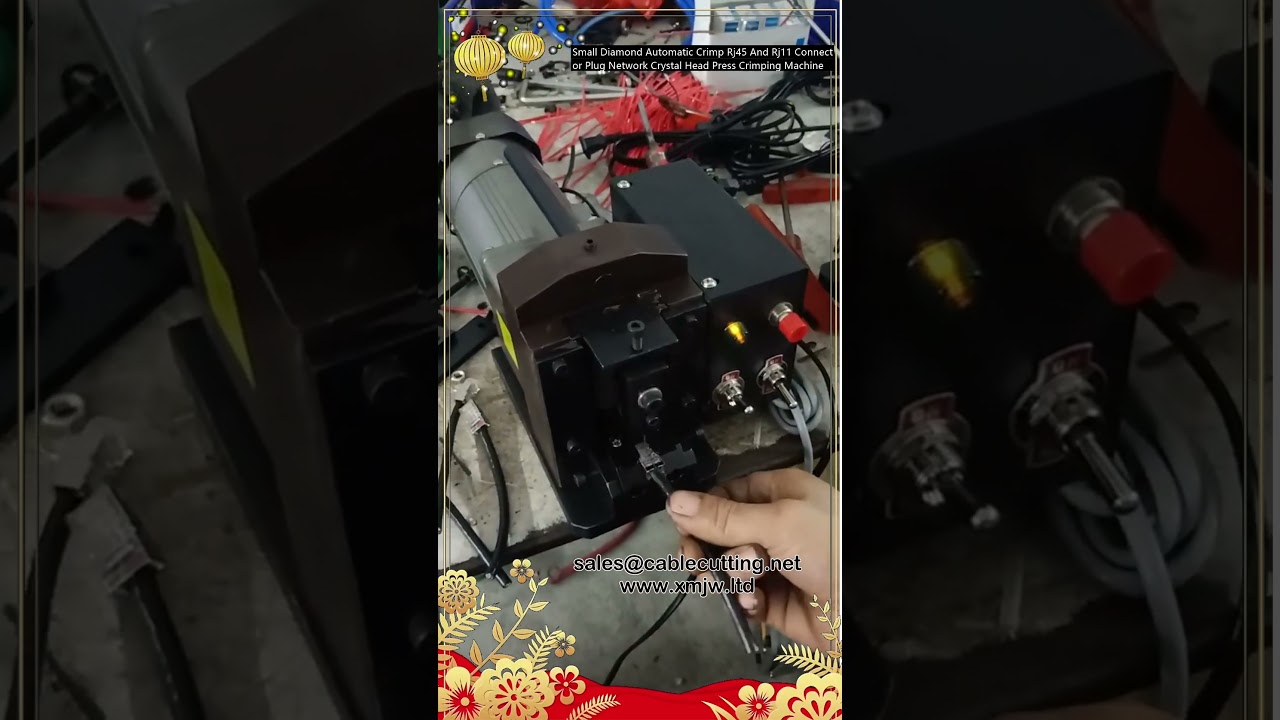 Malý diamantový automatický krimpovací nástroj pro RJ45 a RJ11 konektory – lisování síťových krystalových hlavic