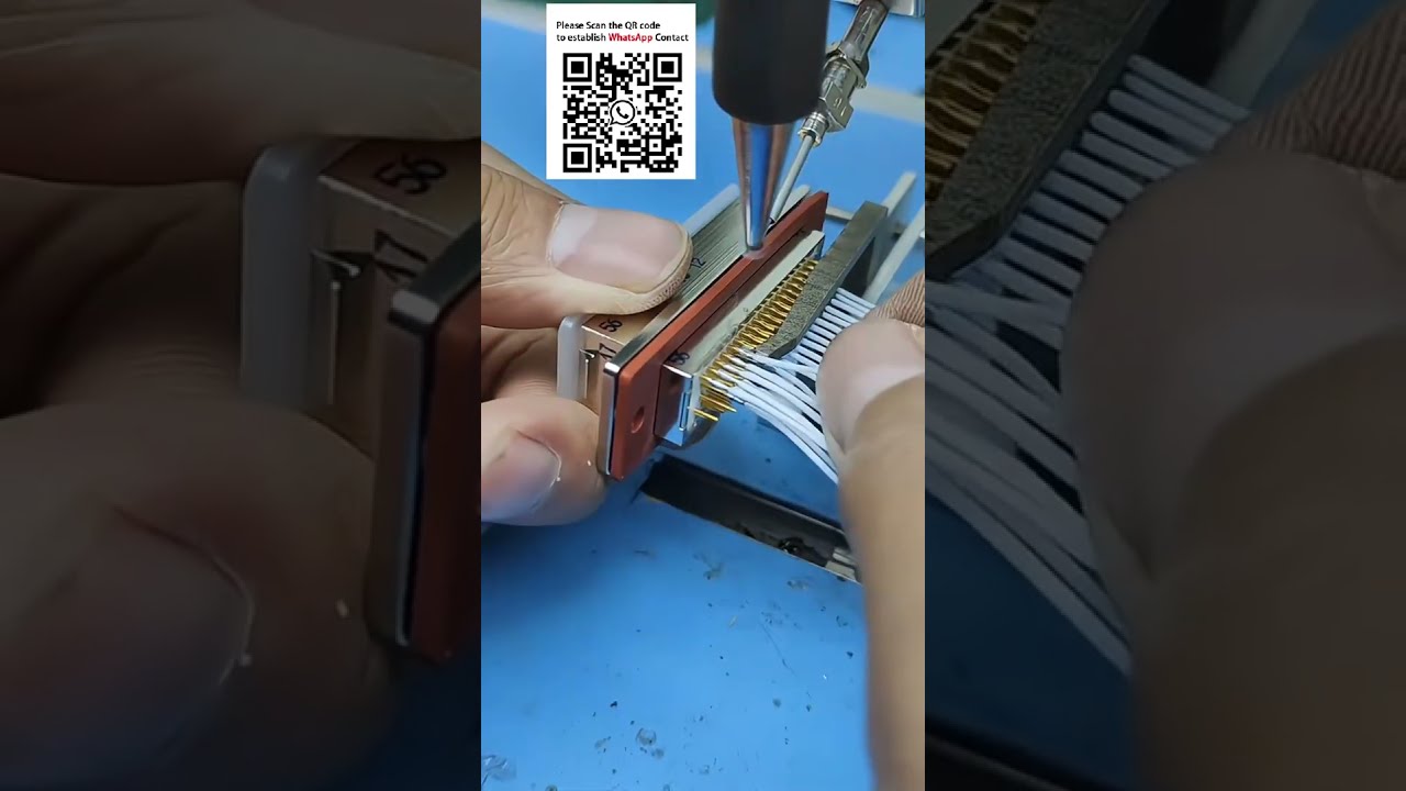 Poloautomatický pájecí stroj pro DB konektory a kabelové svazky #TechnologiePájení