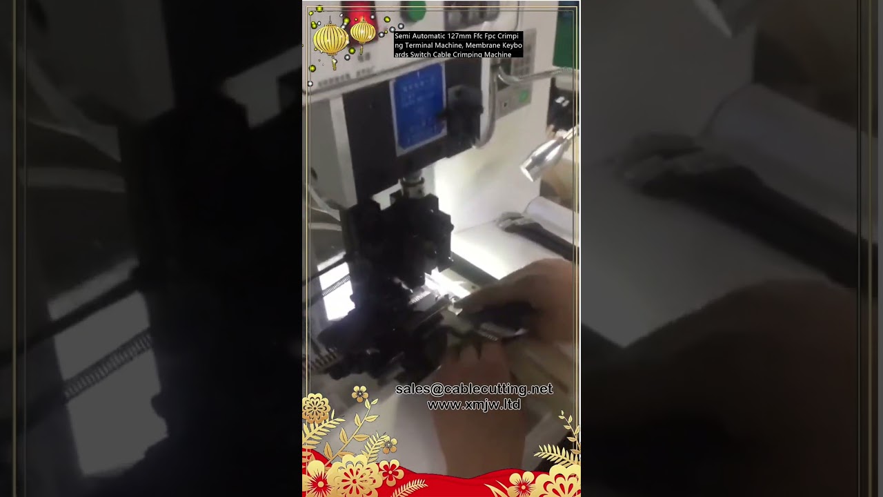 Poloautomatický krimpovací stroj na FFC/FPC 127mm pro membránové klávesnice a kabelové spoje