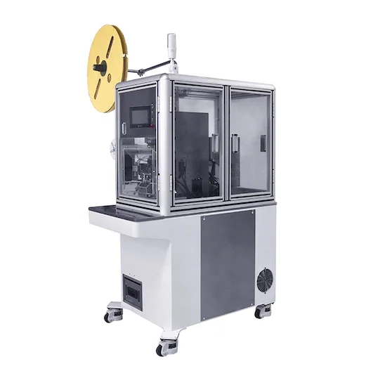 Poloautomatický stroj na odizolování, těsnění a krimpování vodičů WPM-5030 - Poloautomatický krimpovací stroj