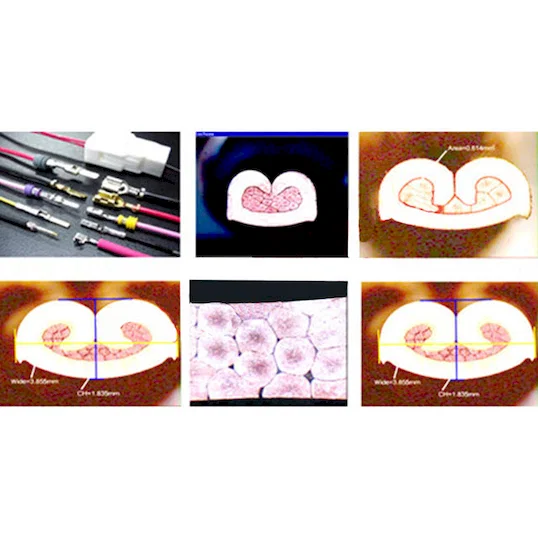 Přenosný systém pro analýzu průřezu krimpovaných svazků WPM-SES Thumb